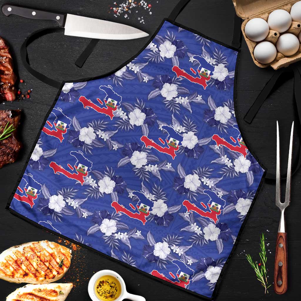 Afro-Haitians Apron Ayiti Map and Rose Kayenn Tropical Style - African Pride