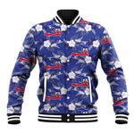 Afro-Haitians Baseball Jacket Ayiti Map and Rose Kayenn Tropical Style - African Pride