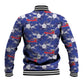 Afro-Haitians Baseball Jacket Ayiti Map and Rose Kayenn Tropical Style - African Pride