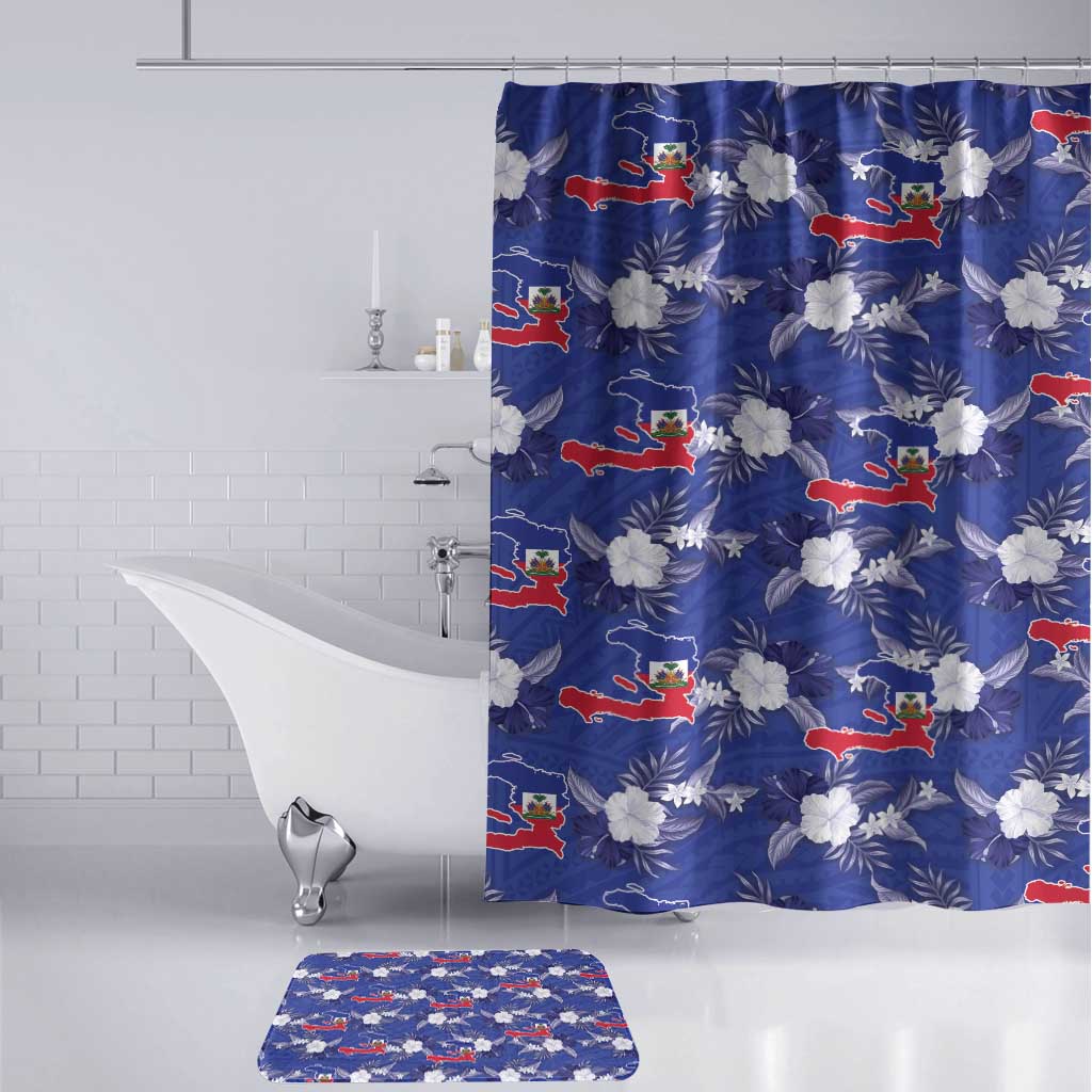 Afro-Haitians Bathroom Set Ayiti Map and Rose Kayenn Tropical Style - African Pride
