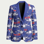 Afro-Haitians Blazer Ayiti Map and Rose Kayenn Tropical Style - African Pride