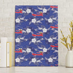 Afro-Haitians Canvas Wall Art Ayiti Map and Rose Kayenn Tropical Style - African Pride