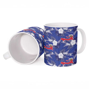Afro-Haitians Ceramic Mug Ayiti Map and Rose Kayenn Tropical Style - African Pride