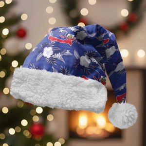 Afro-Haitians Christmas Santa Hat Ayiti Map and Rose Kayenn Tropical Style - African Pride