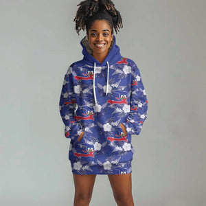 Afro-Haitians Hoodie Dress Ayiti Map and Rose Kayenn Tropical Style - undefined