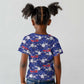 Afro-Haitians Kid T shirt Ayiti Map and Rose Kayenn Tropical Style LT14