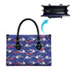 Afro-Haitians Leather Bag Ayiti Map and Rose Kayenn Tropical Style - African Pride