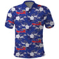 Afro-Haitians Polo Shirt Ayiti Map and Rose Kayenn Tropical Style LT14