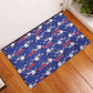 Afro-Haitians Rubber Doormat Ayiti Map and Rose Kayenn Tropical Style - African Pride