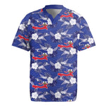 Afro-Haitians Rugby Jersey Ayiti Map and Rose Kayenn Tropical Style LT14