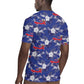 Afro-Haitians Rugby Jersey Ayiti Map and Rose Kayenn Tropical Style LT14