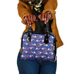 Afro-Haitians Shoulder Handbag Ayiti Map and Rose Kayenn Tropical Style - African Pride