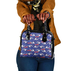 Afro-Haitians Shoulder Handbag Ayiti Map and Rose Kayenn Tropical Style - African Pride