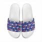 Afro-Haitians Slide Sandals Ayiti Map and Rose Kayenn Tropical Style - African Pride