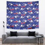 Afro-Haitians Tapestry Ayiti Map and Rose Kayenn Tropical Style - African Pride