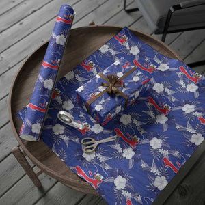 Afro-Haitians Wrapping Paper Ayiti Map and Rose Kayenn Tropical Style - African Pride