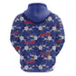 Afro-Haitians Zip Hoodie Ayiti Map and Rose Kayenn Tropical Style - African Pride