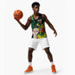 Benin National Day Basketball Jersey Happy 64th Independence Anniversary Yellow Allamanda LT14