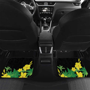 Benin National Day Car Mats Happy 64th Independence Anniversary Yellow Allamanda