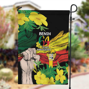 Benin National Day Garden Flag Happy 64th Independence Anniversary Yellow Allamanda