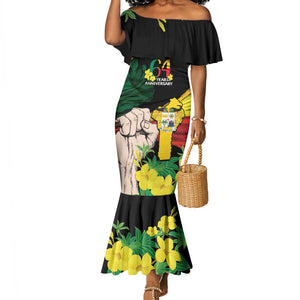 Benin National Day Mermaid Dress Happy 64th Independence Anniversary Yellow Allamanda