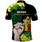 Benin National Day Polo Shirt Happy 64th Independence Anniversary Yellow Allamanda