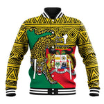 Personalised Benin National Day Baseball Jacket Coat Of Arms With Leopard African Pattern LT14