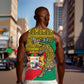 Personalised Benin National Day Men Tank Top Coat Of Arms With Leopard African Pattern