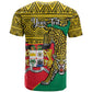 Personalised Benin National Day T shirt Coat Of Arms With Leopard African Pattern