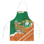 Cote d'Ivoire Independence Day Apron 1960 Proud Coat Of Arms Grunge Style