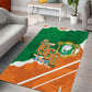 Cote d'Ivoire Independence Day Area Rug 1960 Proud Coat Of Arms Grunge Style
