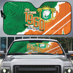 Cote d'Ivoire Independence Day Auto Sun Shade 1960 Proud Coat Of Arms Grunge Style