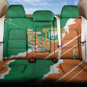 Cote d'Ivoire Independence Day Back Car Seat Cover 1960 Proud Coat Of Arms Grunge Style