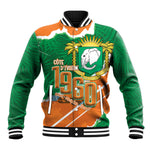Cote d'Ivoire Independence Day Personalized Baseball Jacket 1960 Proud Coat Of Arms Grunge Style