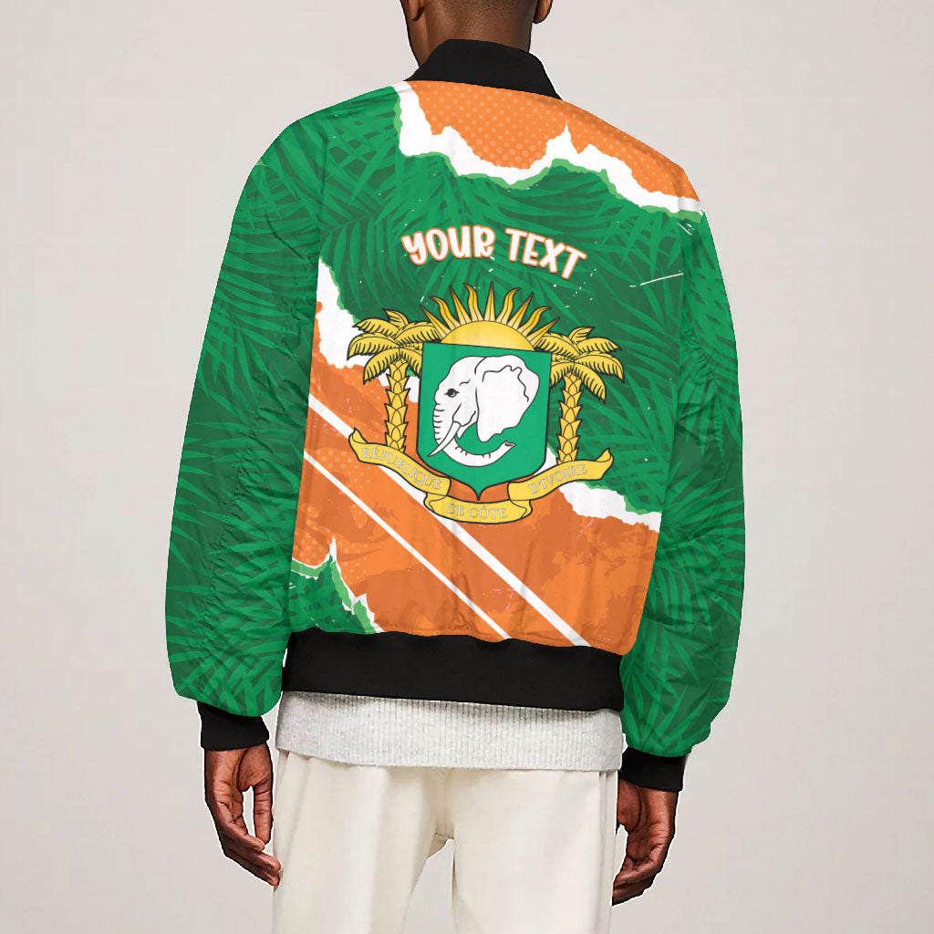 Cote d'Ivoire Independence Day Personalized Bomber Jacket 1960 Proud Coat Of Arms Grunge Style