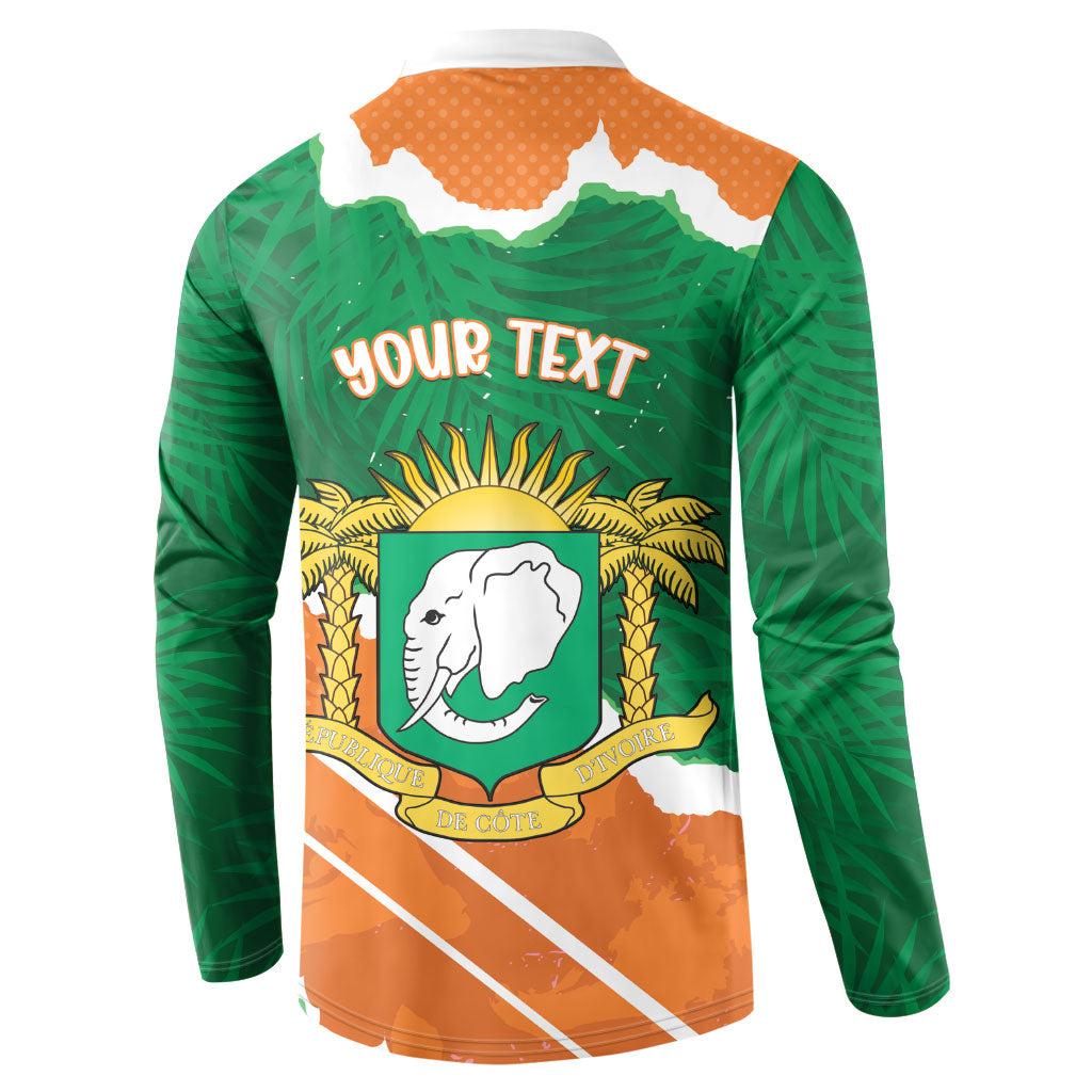 Cote d'Ivoire Independence Day Personalized Button Sweatshirt 1960 Proud Coat Of Arms Grunge Style
