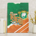 Cote d'Ivoire Independence Day Canvas Wall Art 1960 Proud Coat Of Arms Grunge Style