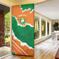 Cote d'Ivoire Independence Day Personalized Door Cover 1960 Proud Coat Of Arms Grunge Style