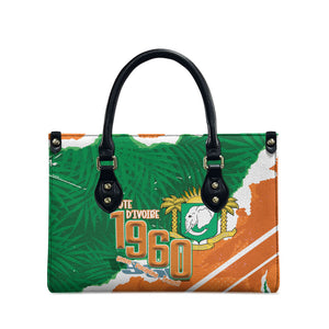 Cote d'Ivoire Independence Day Leather Bag 1960 Proud Coat Of Arms Grunge Style