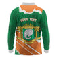Cote d'Ivoire Independence Day Personalized Long Sleeve Polo Shirt 1960 Proud Coat Of Arms Grunge Style
