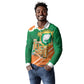 Cote d'Ivoire Independence Day Personalized Long Sleeve Polo Shirt 1960 Proud Coat Of Arms Grunge Style