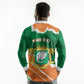 Cote d'Ivoire Independence Day Personalized Long Sleeve Polo Shirt 1960 Proud Coat Of Arms Grunge Style
