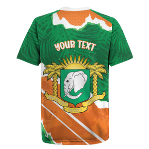 Cote d'Ivoire Independence Day Personalized Rugby Jersey 1960 Proud Coat Of Arms Grunge Style