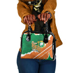 Cote d'Ivoire Independence Day Shoulder Handbag 1960 Proud Coat Of Arms Grunge Style