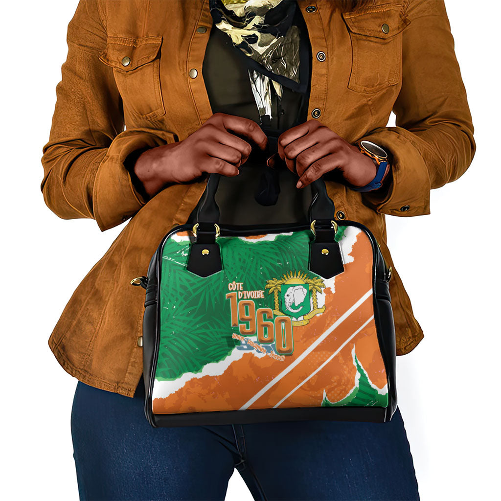 Cote d'Ivoire Independence Day Shoulder Handbag 1960 Proud Coat Of Arms Grunge Style