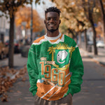 Cote d'Ivoire Independence Day Personalized Sweatshirt 1960 Proud Coat Of Arms Grunge Style
