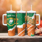 Cote d'Ivoire Independence Day Personalized Tumbler With Handle 1960 Proud Coat Of Arms Grunge Style
