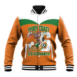 Custom Cote d'Ivoire 2026 Football Baseball Jacket Allez Les Elephant