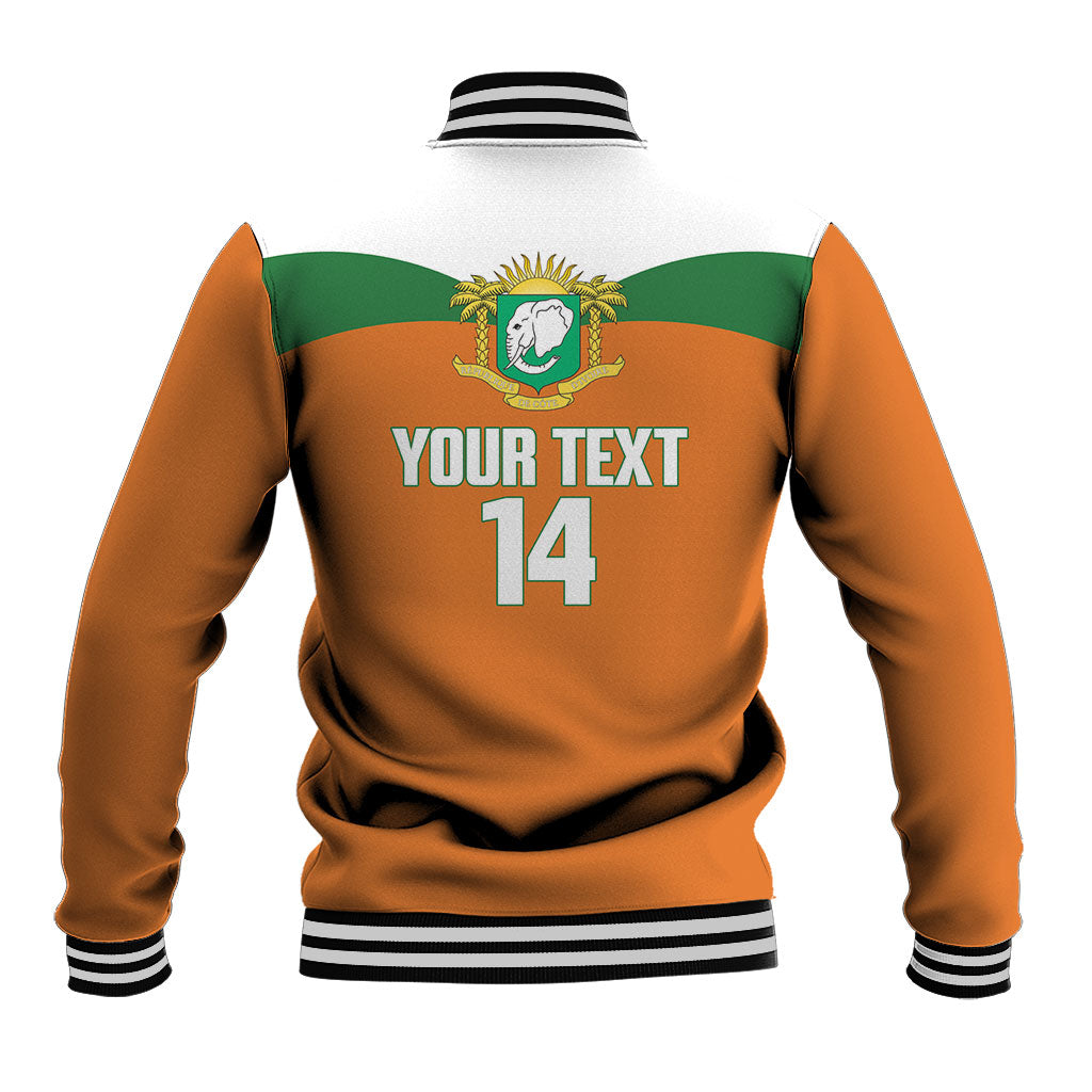 Custom Cote d'Ivoire 2026 Football Baseball Jacket Allez Les Elephant