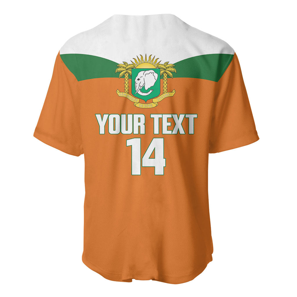 Custom Cote d'Ivoire 2026 Football Baseball Jersey Allez Les Elephant